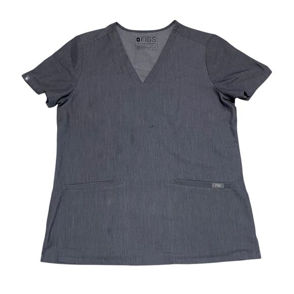 Figs Tops - Figs Womens Graphite Gray Scrub Top | Casma | Size Small | READ DESCRIPTION